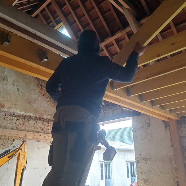 Descente du plancher bois existant - 04
