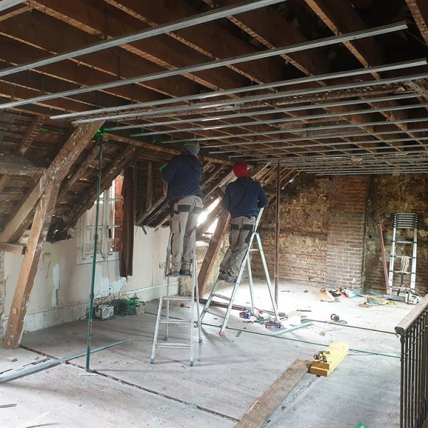 Pose de supente et ferraille type F47