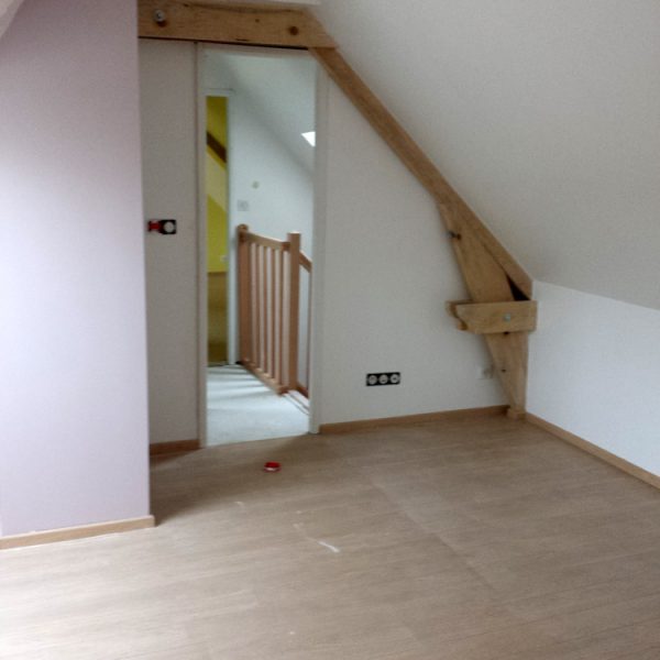 6 - Réalisation du carrelage , parquet , enduit et peinture de la maison