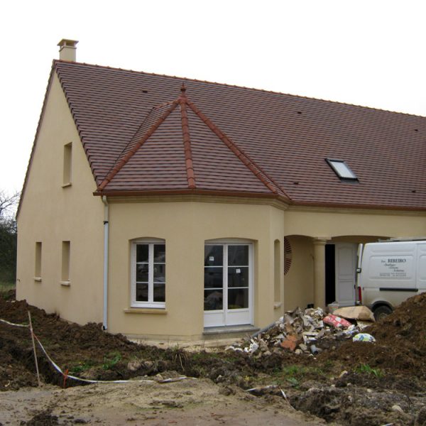 Construction d'un bow window