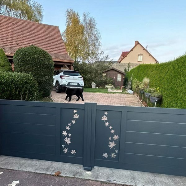 Portail de style moderne en alu